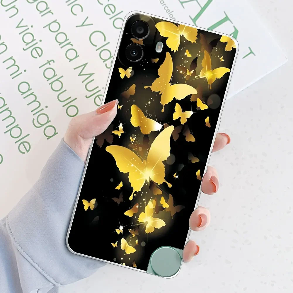 Clear Shockproof Fashion Print Soft Silicone TPU Phone Case