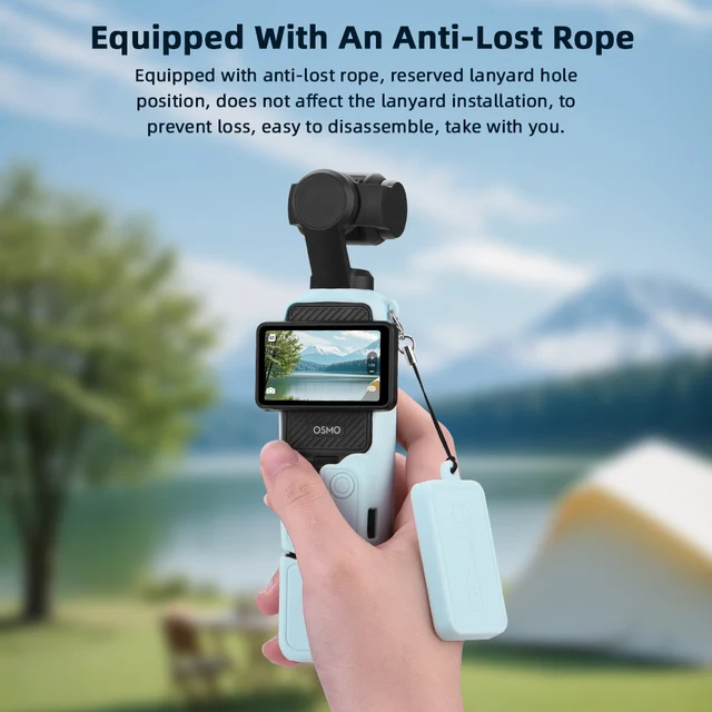 Étui pour DJI OSMO Pocket 3, housse de protection en Silicone, anti-rayures, capuchon d'objectif, étui de protection pour caméra Pocket3, accessoires 6