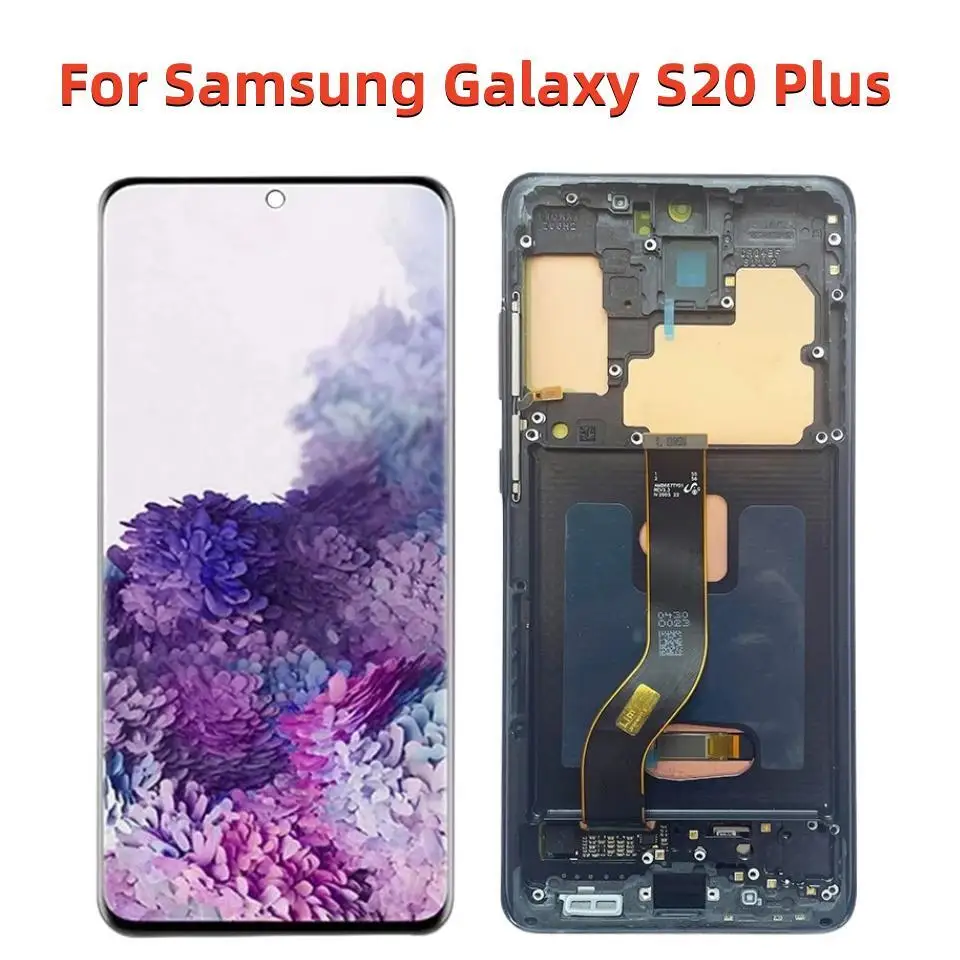 

Original For Samsung Galaxy S20 Plus LCD Display For Samsung S20+ G985F/DS G986B Display LCD Touch Screen With Frame
