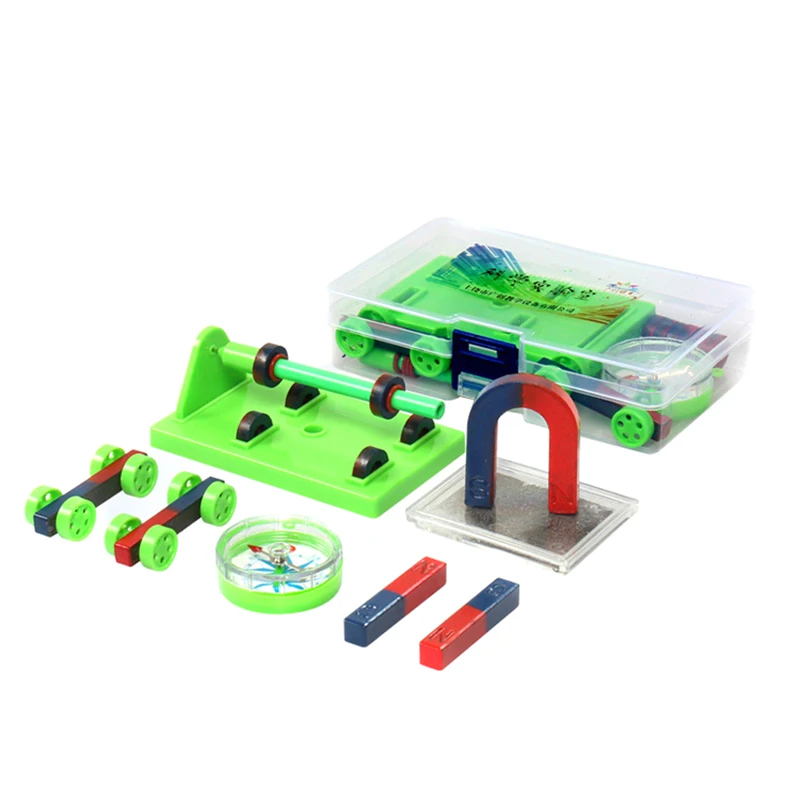 STEM Toys Labs 과학 자석 교육용 세트, 과학 실험 도구, Icluding Bar 링 말굽, 나침반 자석