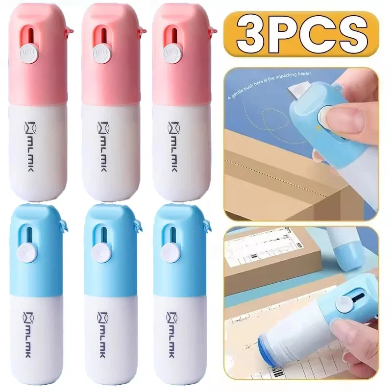 2 in 1 Thermal Paper Correction Fluid Knife Unboxing Knife Letter Opener Privacy Protection Fluid Thermal Paper Eraser 20ml