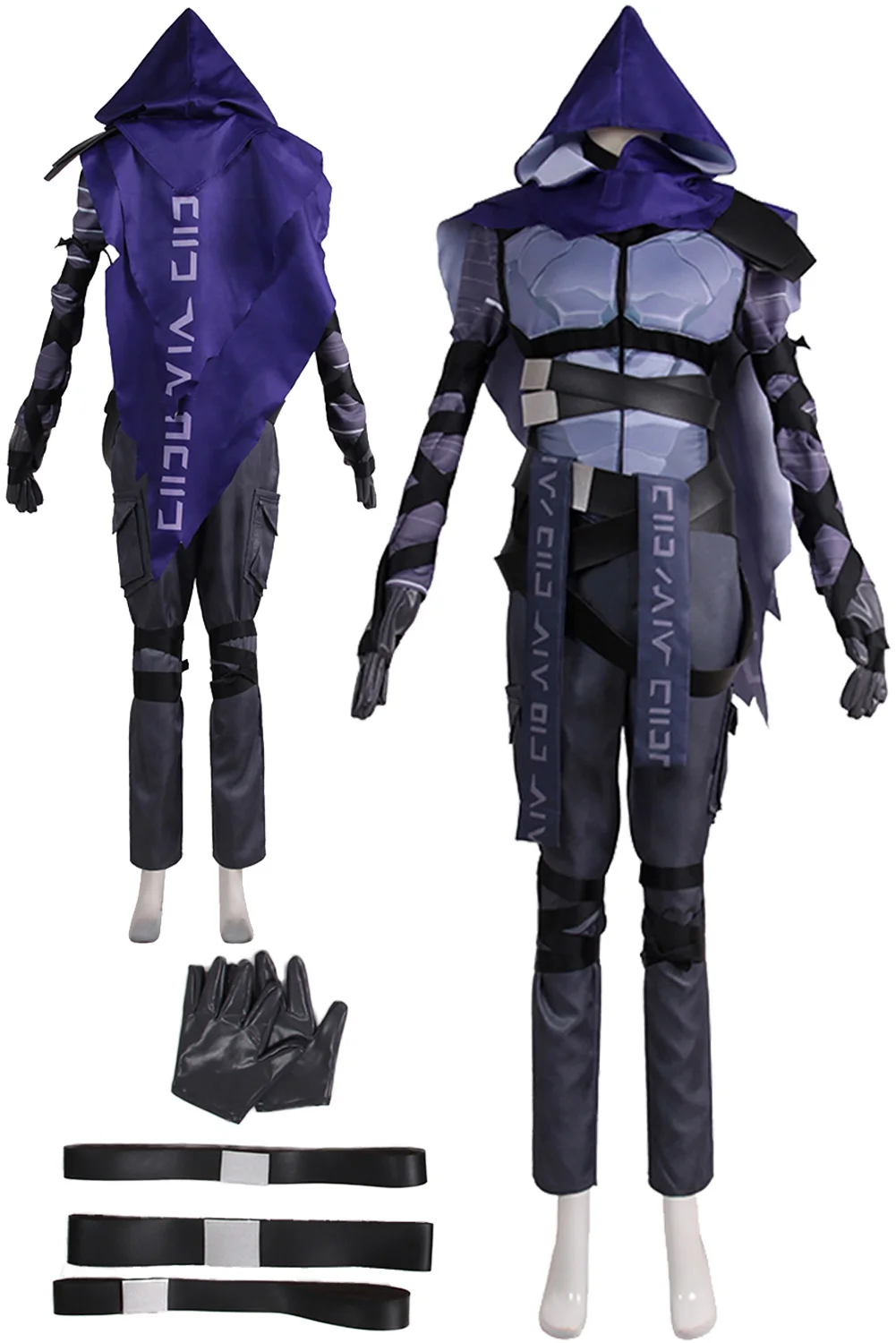 OmenCosplayRolePlayGlovesGameValorantCostumeAdultMenRoleplay