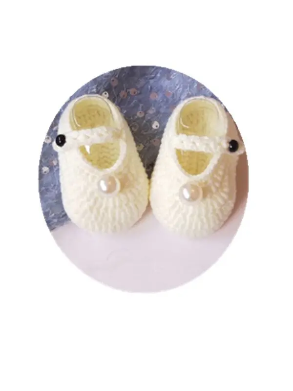 Crochet Baby Shoes,Baby white Flip Flops,Crochet Baby Shoes,Sizes 0-12 Months hand-woven Toddler Shoes