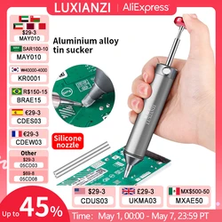 LUXIANZI Aluminum Powerful Desoldering Pump Suction Tin Gun Soldering Sucker Pen Removal Vacuum Solder Iron Welding Repair Tool