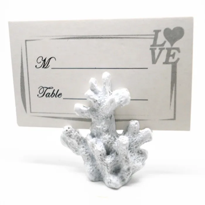 6pcs/Lot Wedding Souvenir Seas Coral Beach Theme Place Card Holders table Decoration