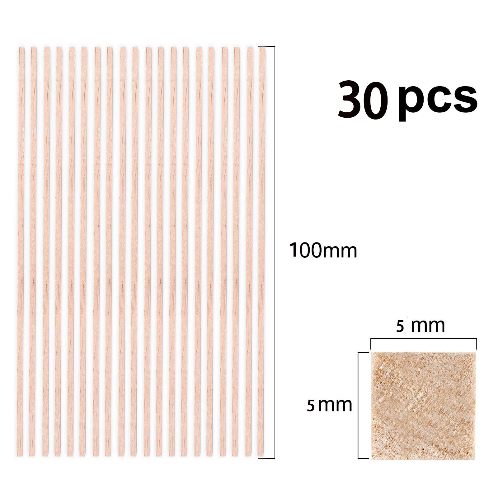 30pcs 5x5mm 100mm