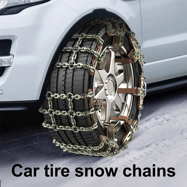 Cadenas de nieve para neumáticos de coche, cadena antideslizante de Metal,  arena de barro, 165-265mmm - AliExpress