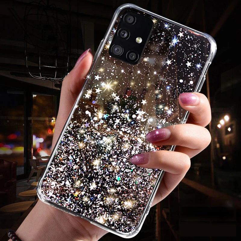 Case For Samsung Galaxy S Fe Case Bling Glitter Cover A51 Note 10 Ultra 2 A52 1 0 A50 S Plus S Sfe S21 Case Phone Case Covers Aliexpress