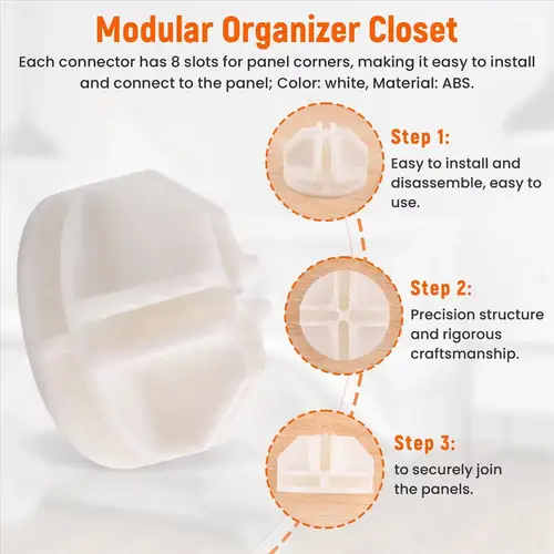 20 Pcs Wire Cube Storage Connectors for Cube Storage Shelving and Cabinet Modular Organizer Closet Clasp Buckle Clip - Image 3