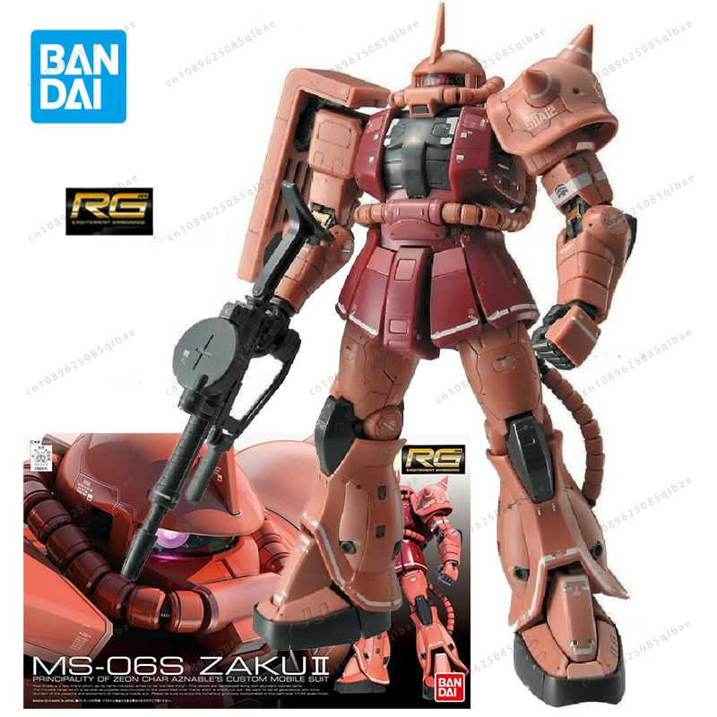 Zeon Rg Bandai RG Gundam MS-06S ZAKU 2 Action Figure Principality of Zeon Char ...
