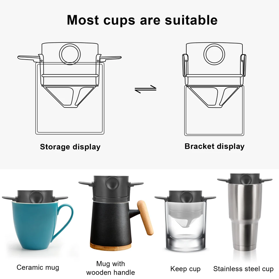Colino per caffè Gocciolatore per caffè Versare sopra Caffettiera a