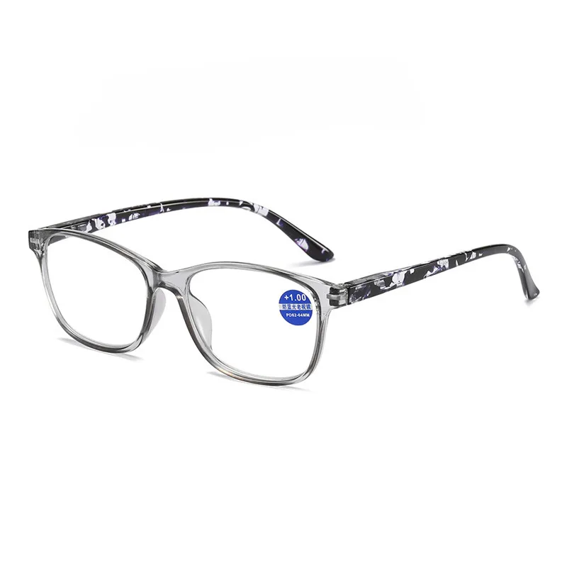 Seemfly-Lunettes carrées imprimées pour femmes et hommes, lunettes de lecture, loupe, dioptrie presbyte, + 1.0, + 1.5, + 2-, + 4.0, mode