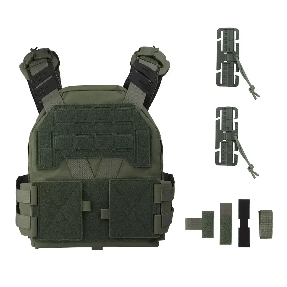 

Tactical KZ Plate Carrier Low-profile Quick Release Hunting Vest Mesh Comfort Lightweight Utility MOLLE Airsoft Equipment