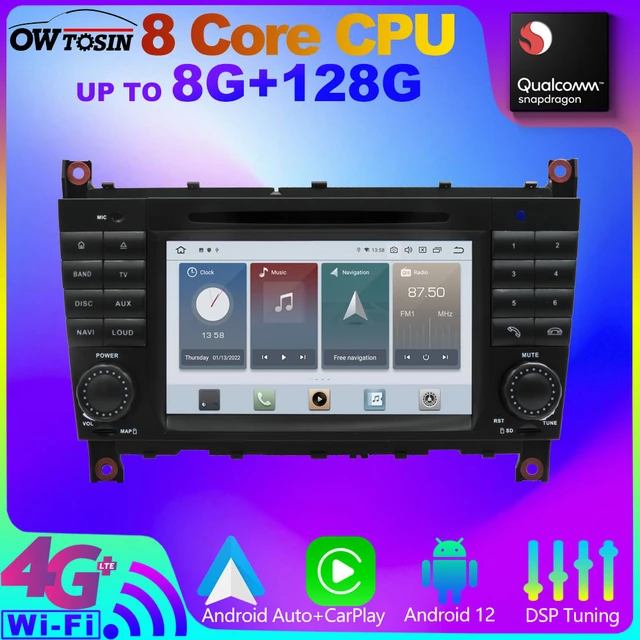 8Core 8G+128G Android 11 Car DVD Player For Mercedes Benz W203 W209 CLC CLK  Class C180 C200 CLK200 C230 GPS Radio Stereo Carplay - AliExpress