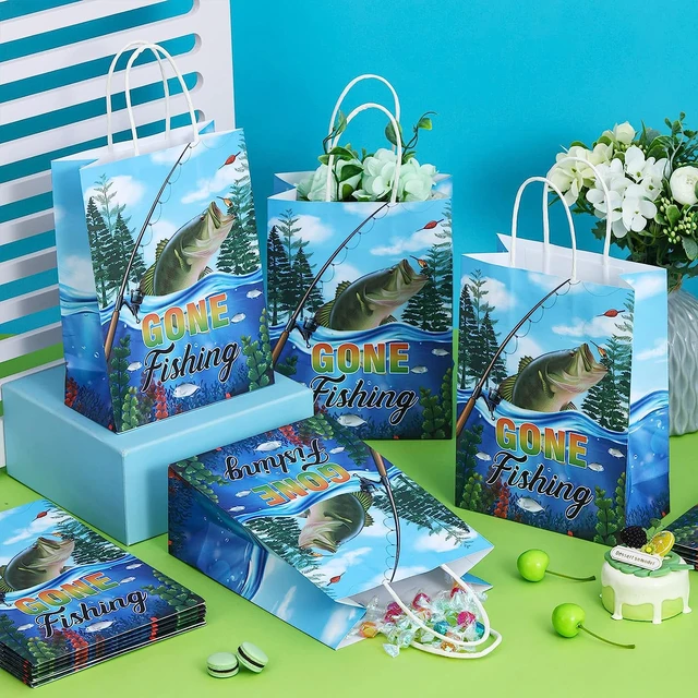 Kreatwow-Gone Fishing Party Supplies, FishingTheme, Goodie Candy Treat  Bags, Party Favor Decorations for Birthday, Baby Shower, - AliExpress