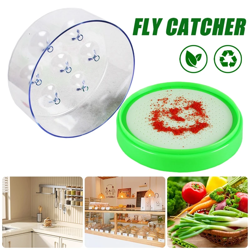Plastic Fly Trap Box Killer Repellent Drosophila Trap Anti Fly Household Flycatcher Orchard Insect Pest Control