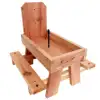 Red Cedar Picnic Table Squirrel Feeder, Holds Corn, Nuts and Seeds, 1 Table, 9"x10"x9"