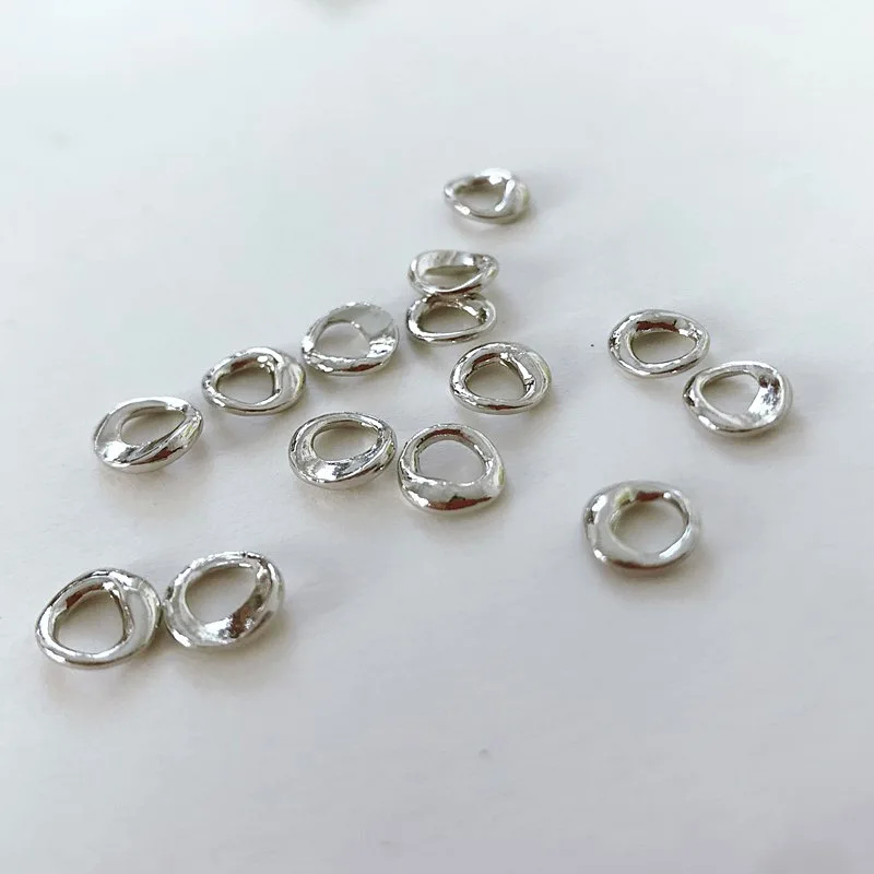 네일 아트 합금 라인석, 일본 레트로 불규칙 링 디자인, 네일 합금 보석 스톤, 매니큐어 네일 DIY 공예, 20 개