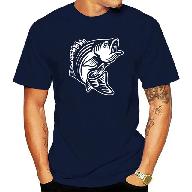 세련된 Largemouth 베이스 그래픽 티셔츠로 스타일리시하게