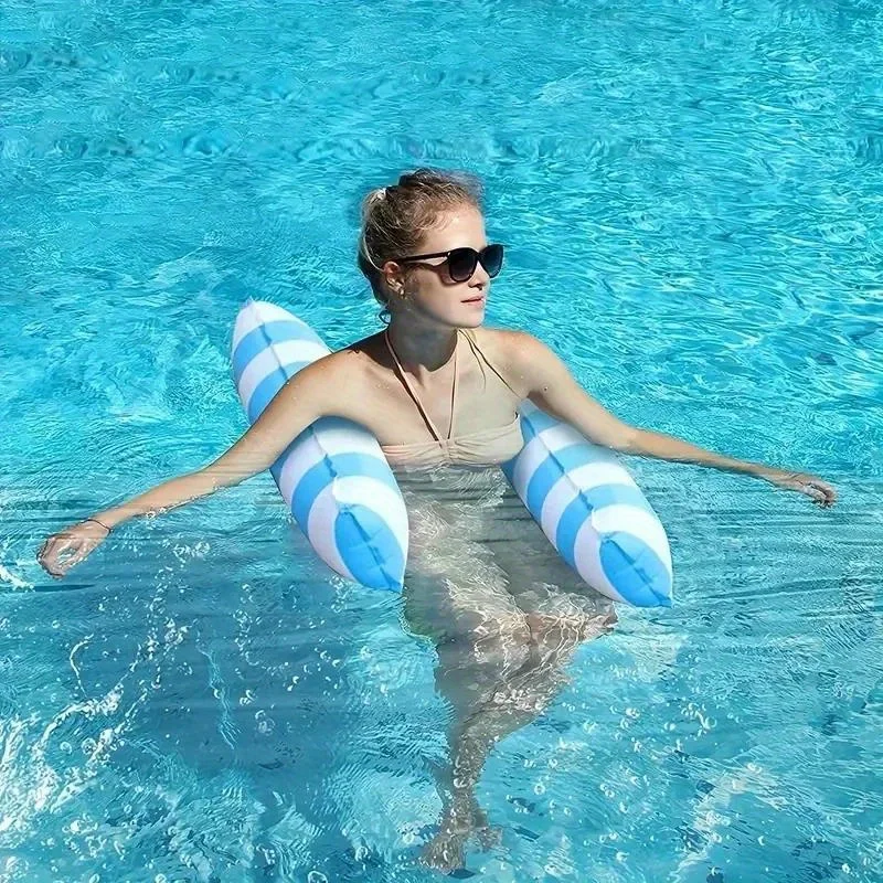 Inflatable Pool Floats Adult Water Hammock Pool Air Mattresses Bed 4in1 Pool Floaties Toys for Adults Swimming Pool Fun and Rest 4