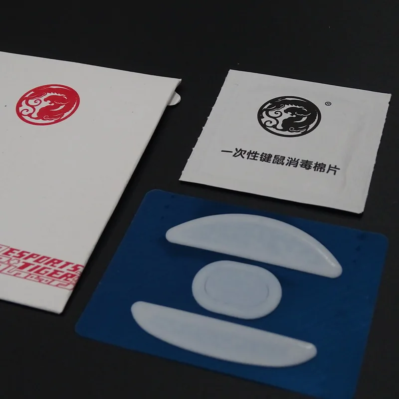 Esports 호랑이 ICE 마우스 스케이트 마우스 발, 람주 아틀란티스 유선 무선 마우스, 화이트 아크, ICE 마우스 글라이드, 1 팩