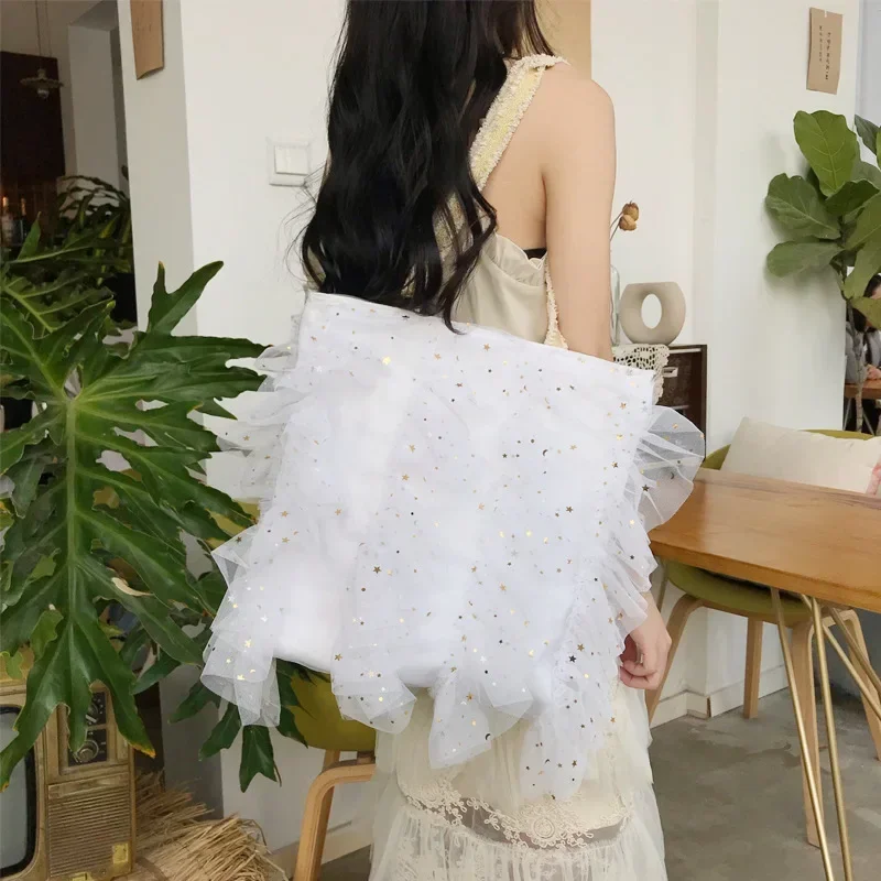 New-Women-Sequins-Bag-White-Color-Lace-Handbags-Canvas-Shoulder-Bag ...