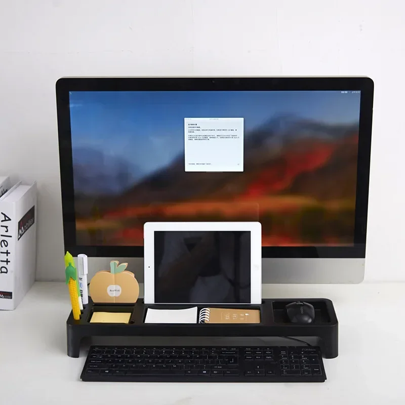 Desk organizer storage box for office desktop