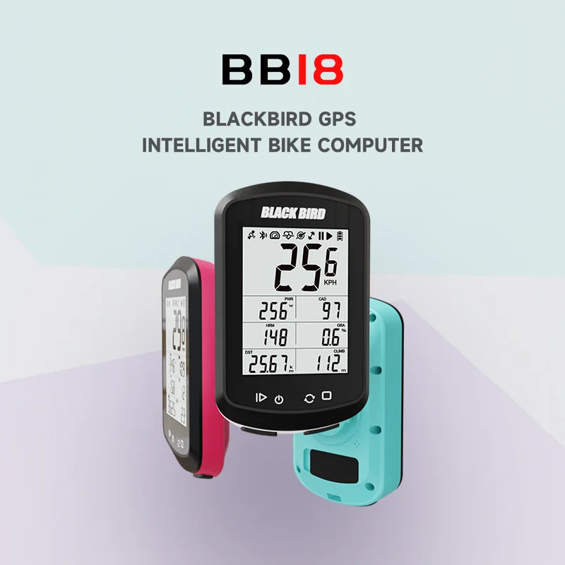 

BLACKBIRD GPS велосипедный компьютер BB18 беспроводной Велосипедный Спидометр Одометр дисплей Водонепроницаемый поддержка данных датчик пульса