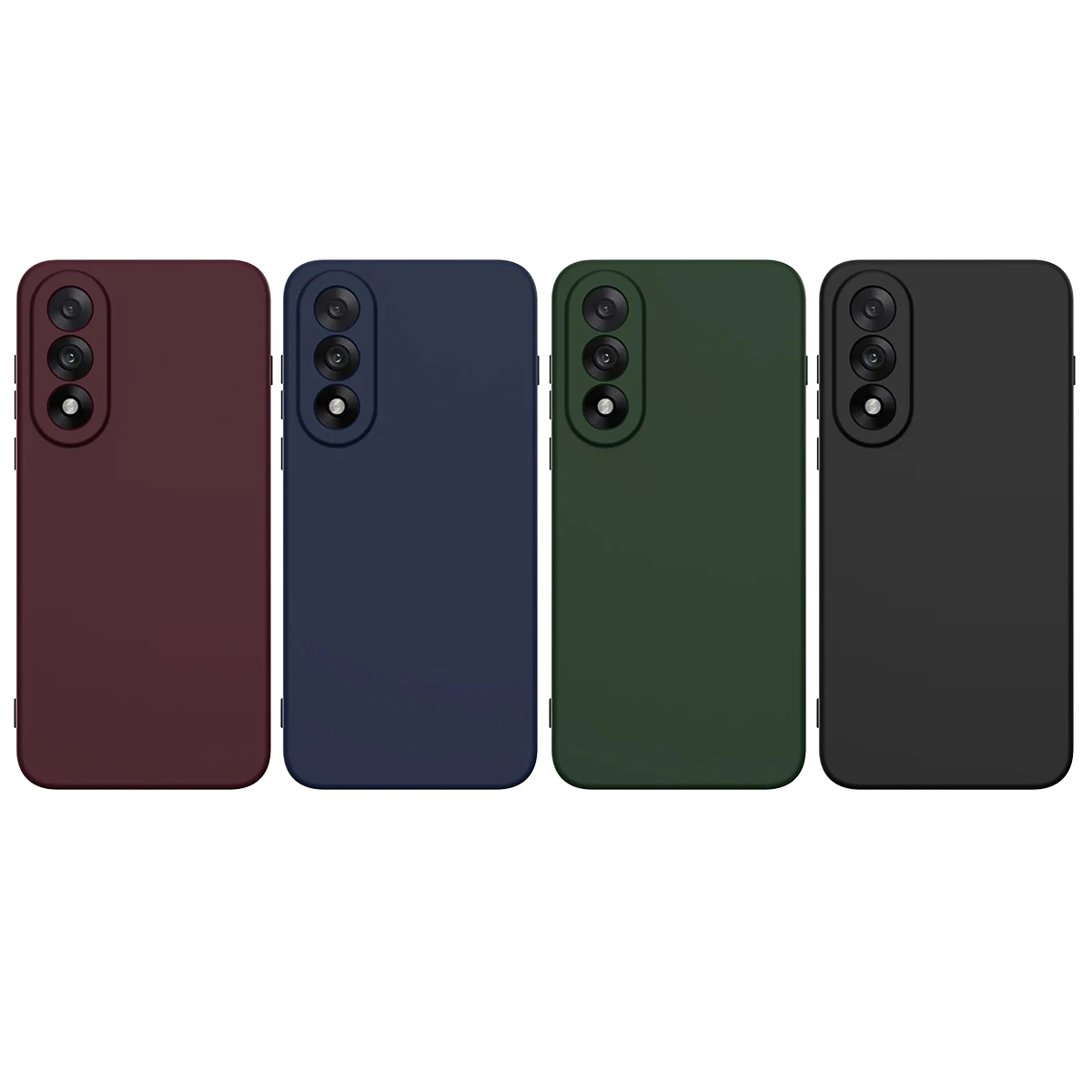 Magnetic Soft Liquid Silicone Strap Protective Case with Microfiber Lining