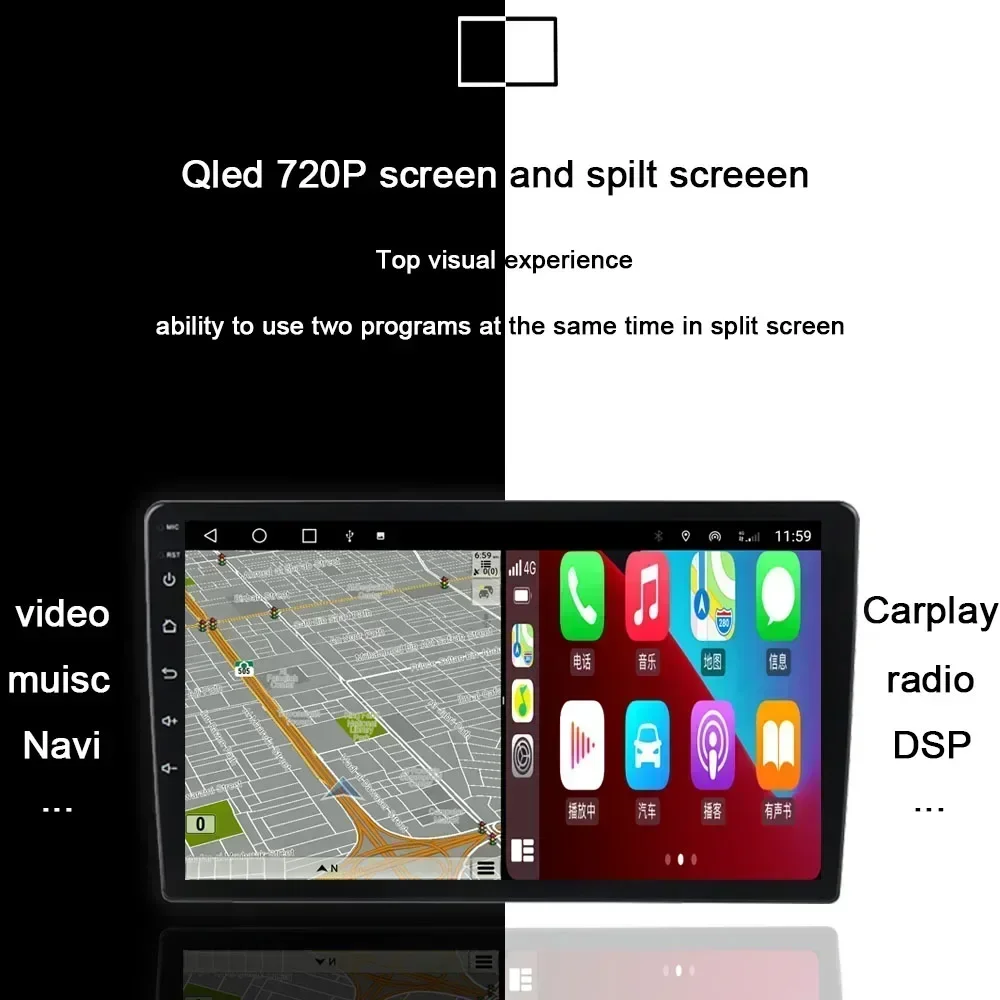 720P 8인치 2딘 안드로이드 14.0 카 DVD 플레이어 8코어 256GB ROM DSP 멀티미디어 GPS 오토라디오 (포르쉐 987 911 997 카이맨 박스터 용)