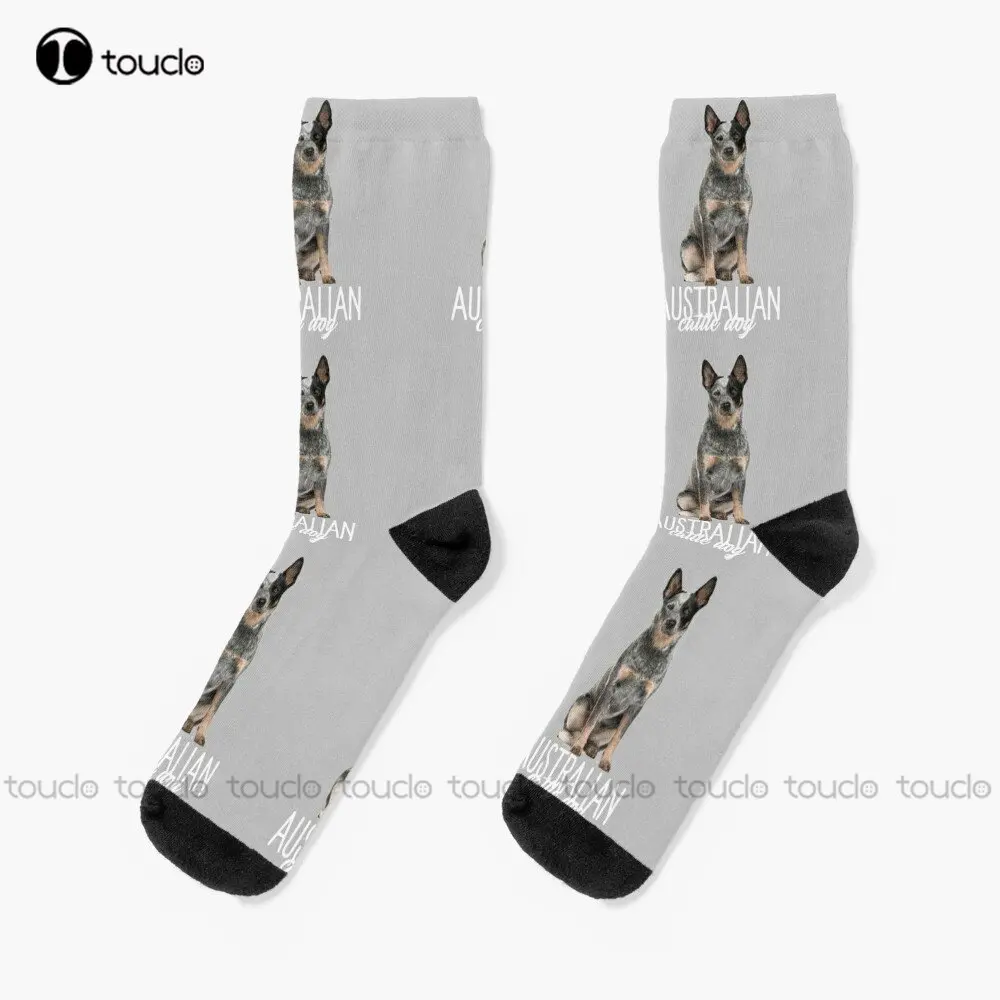 

Australian Cattle Dog Lover Socks Red Baseball Socks 360° Digital Print Personalized Custom Unisex Adult Teen Youth Socks Art