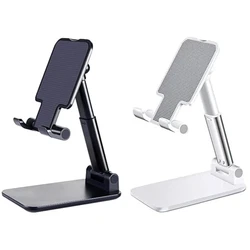 Sleek Aluminum Adjustable Desk Phone Stand (2pcs)