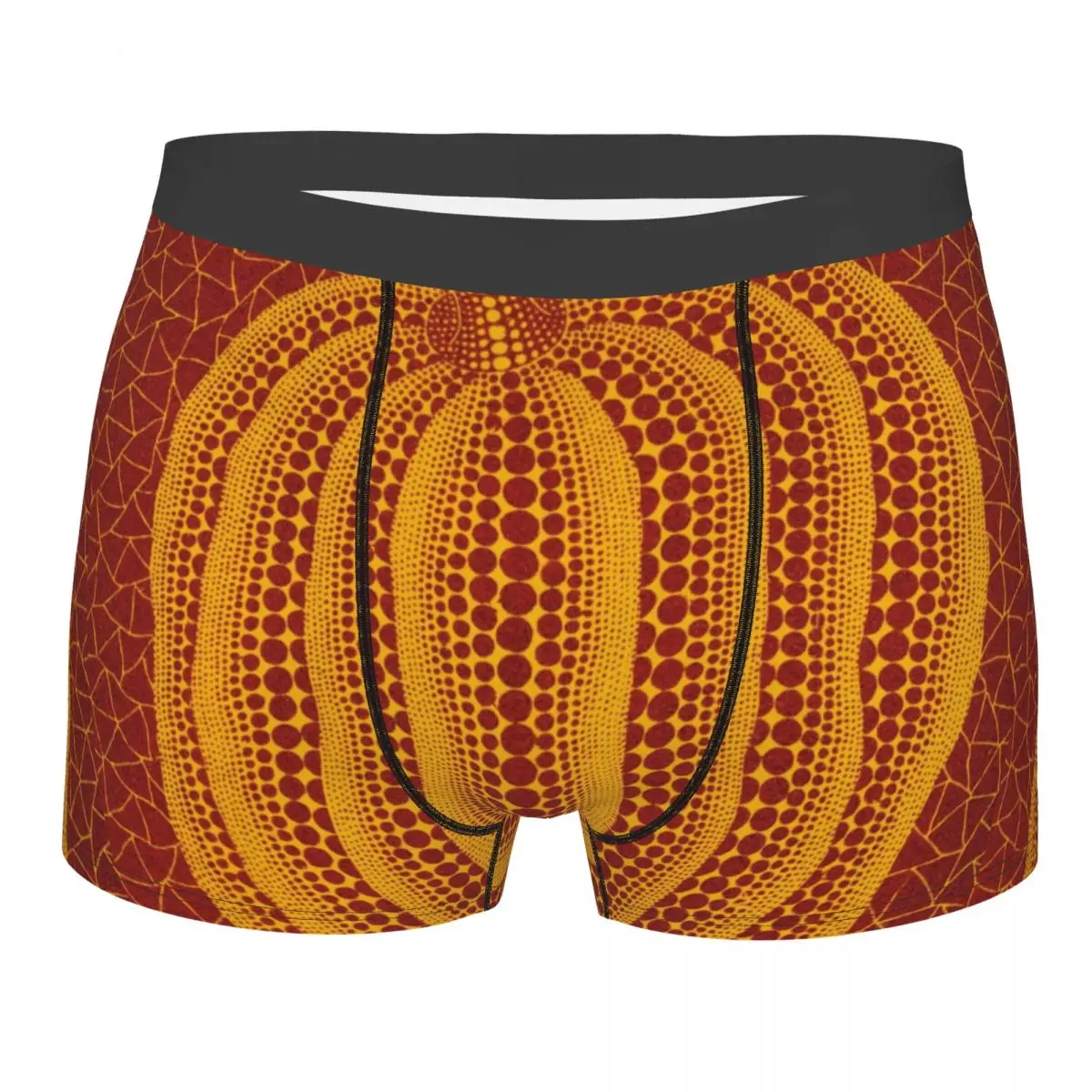 

Man Yayoi Kusama Pumpkin Underwear Polka Aesthetic Novelty Boxer Briefs Shorts Panties Male Soft Underpants