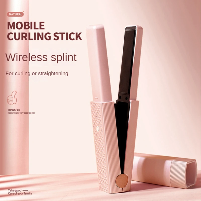

Wireless Hair Straightening Splint Straight Hair Stick Portable Straight Curling Stick Inner Buckle Bangs Styling Tool