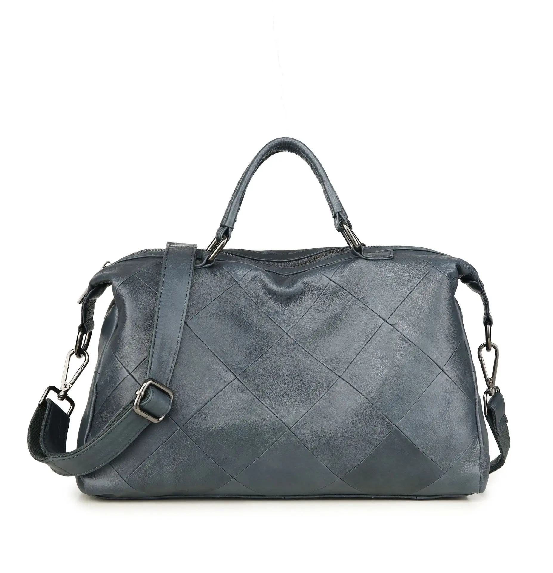 Shoulder Bag Tote Y2k Handbag Women's Crossbody New Genuine Leather Top Layer Cowhide Simplified Casual High-Capacity Retro Hand