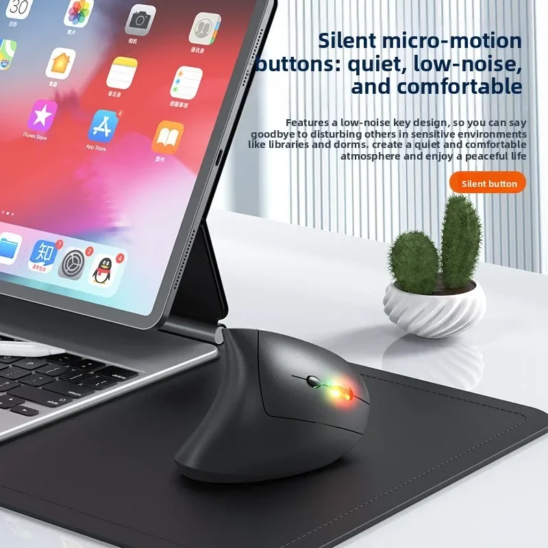 Ergonomic Wireless Vertical Mouse with Adjustable DPI and Bluetooth Connectivity