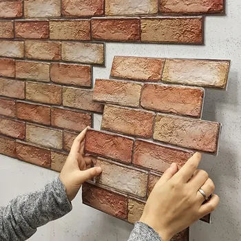 10pcs 3D Self-Adhesive Wall Panels 1