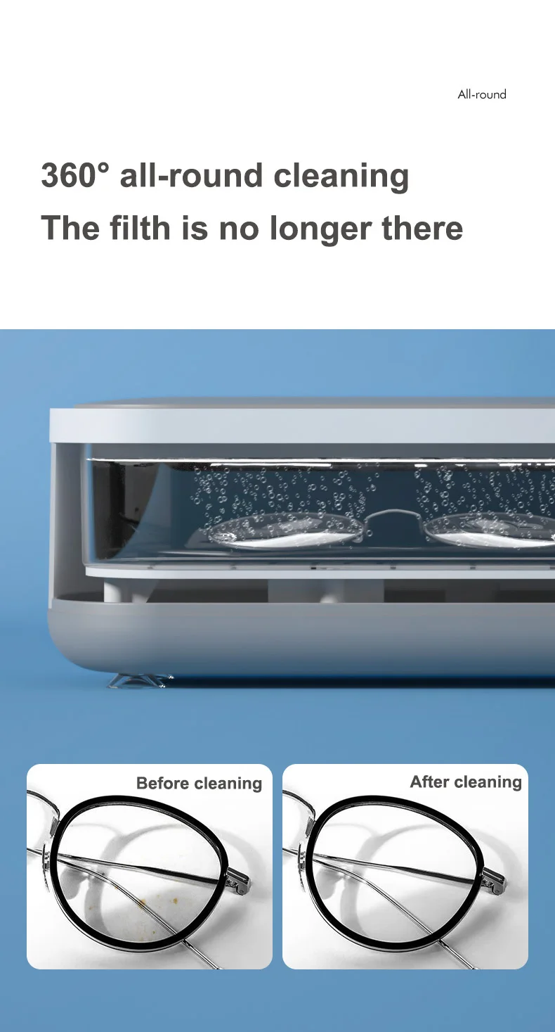 Description Picture 6 of itemNew Ultrasonic Cleaning Machine High Frequency Vibration USB Ultrasonic Cleanser Wash Cleaner Watch Jewelry Glasses Cleaner