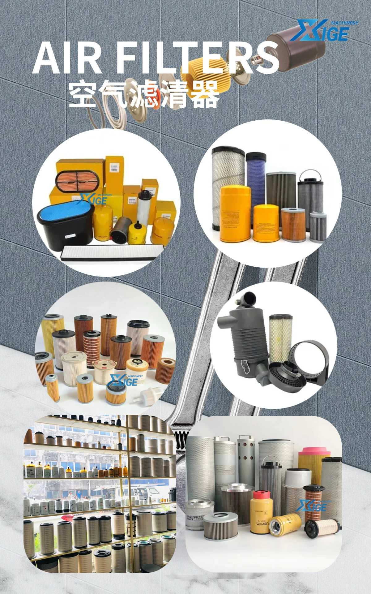 Hot PC360-8 PC450-7 Parts Excavator Hydraulic Pump Assembly 207-60-61250 P-8157 Pilot Filter Element for WA320L-5 Loader
