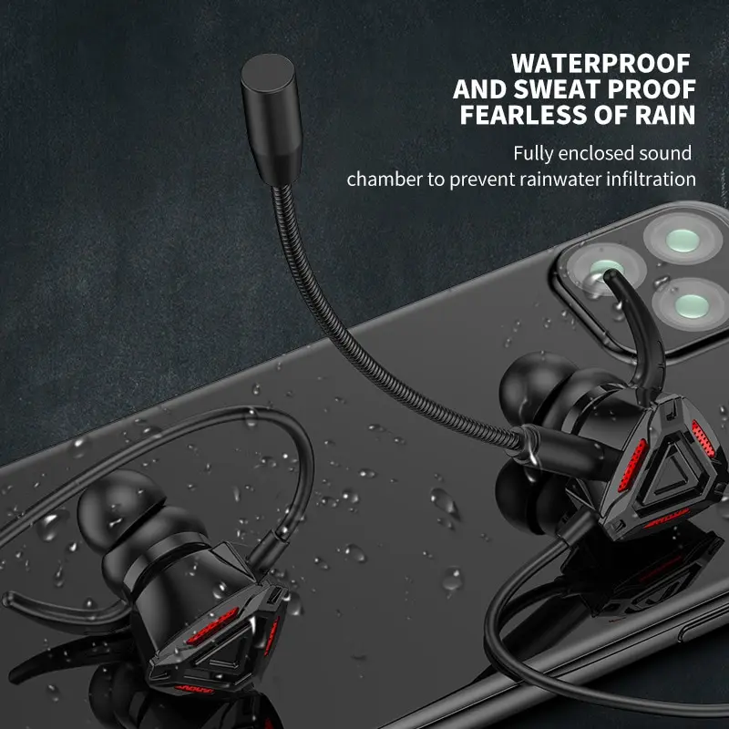 Wired Headset Esports Mai Plug Mobile Game In-ear Mobile Phone Computer Eat Chicken Headphones