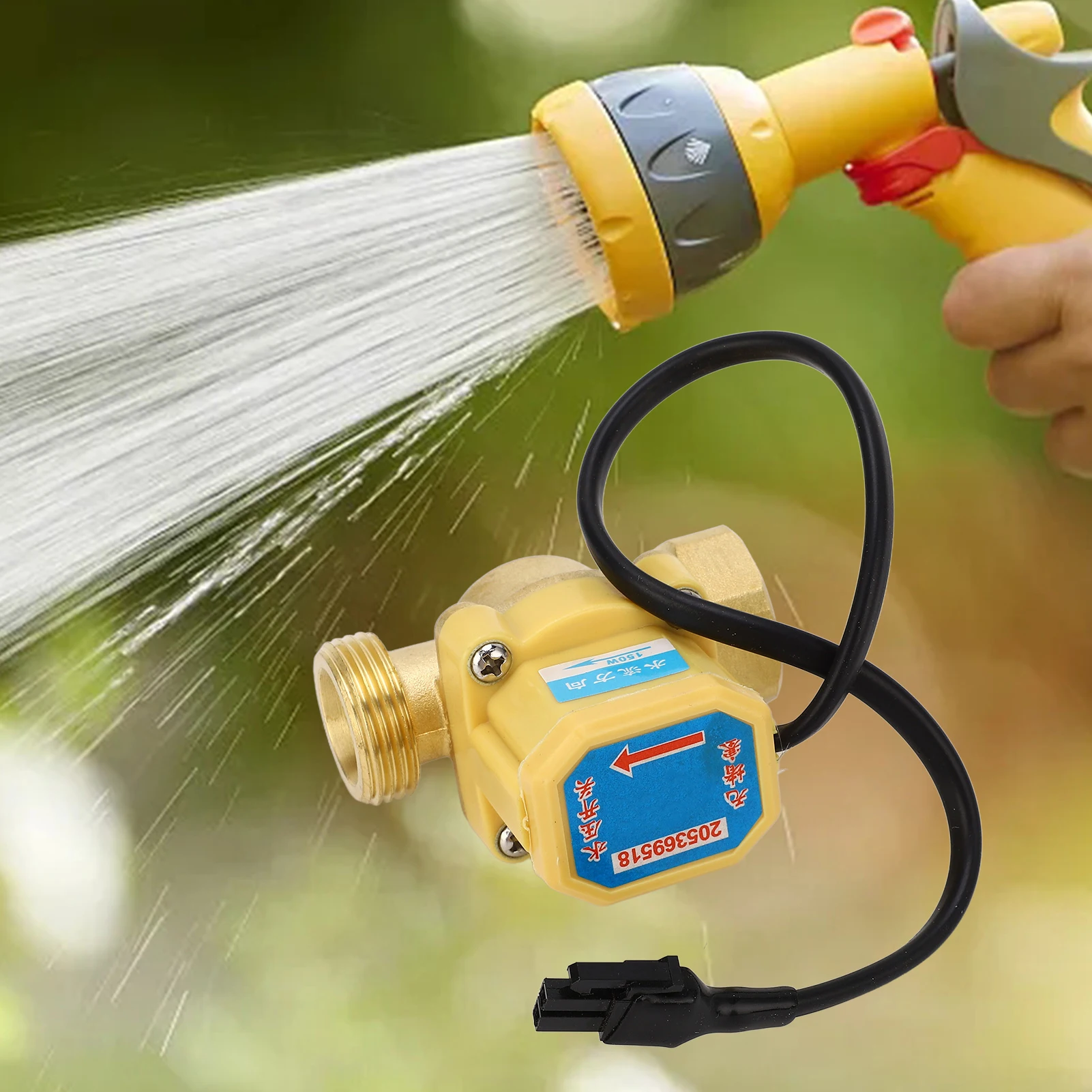 Water Pressure Pump Switch G3/4 to G3/4 Brass Electronic Water Controller Switch Shortage Protection Household water pump accessories water pump switch