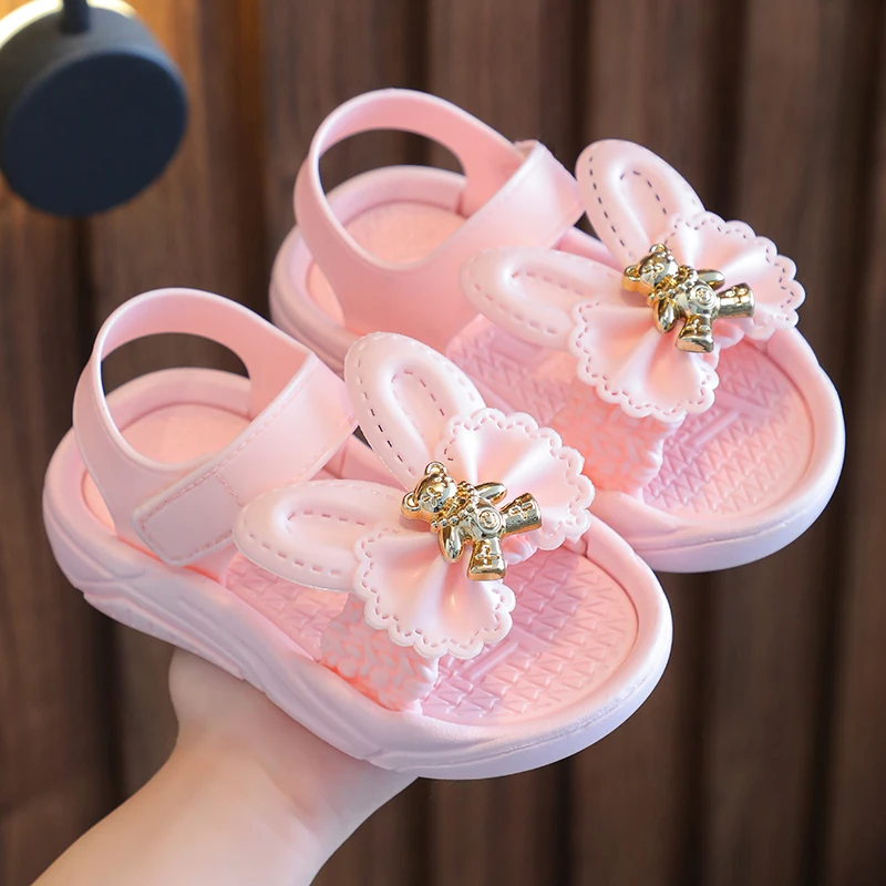 Children's Sandals Summer Girls Soft Sole Anti slip Small Medium and Large Children's Baby Student Beach Shoes Baby Shoes Kids Shoes Children Sandals Kids Sandals Beach Shoes