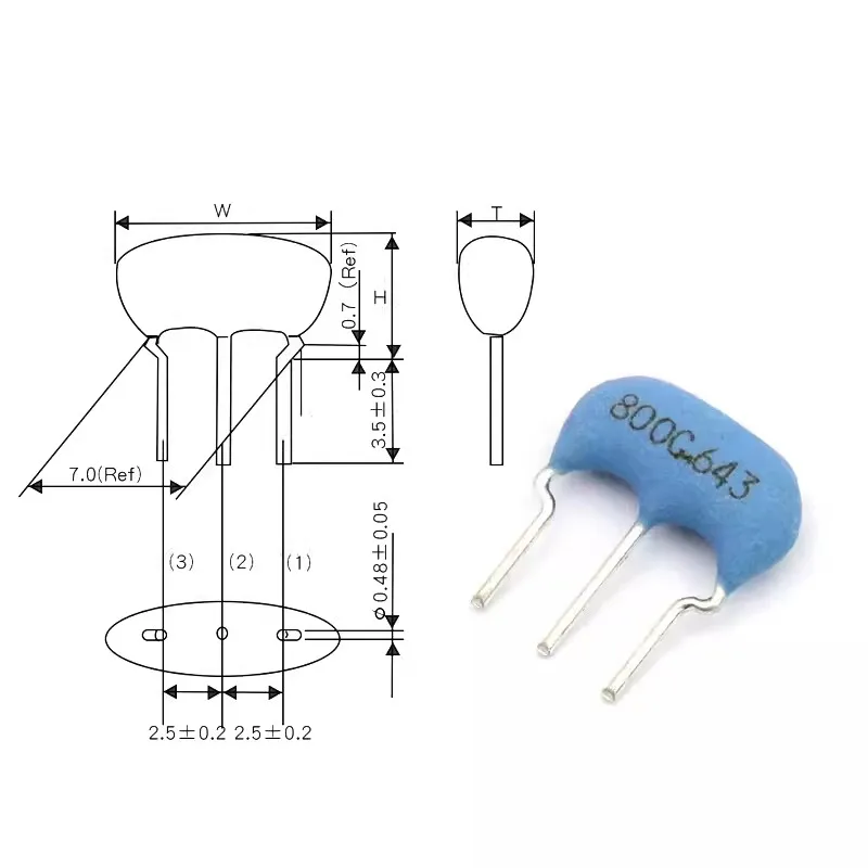 Crystal Oscillator Kit 5PCS CSTLS8M00G53-B0 8MHz 8.000MHz Ceramic Resonator Quartz Crystals Oscillator quartz resonator