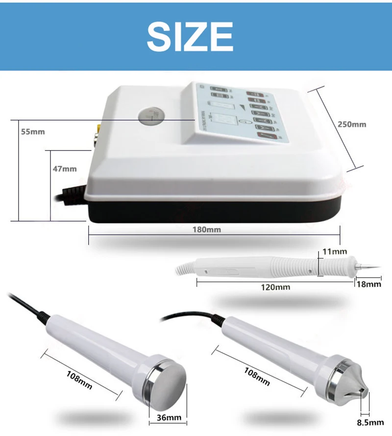 H3232 Ultrasonic Facial Massager Skin Care High Frequency Ultrasound Tightening Anti Aging Wrinkle Removal Salon Beauty Machine 4