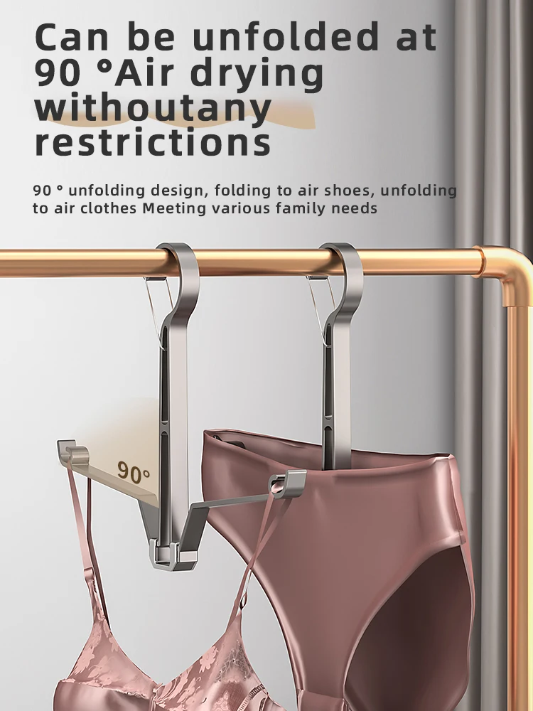 Household Shoes Drying Rack Balcony Foldable Shoe Hanger Clothing Hook Sneaker Rack Home Storage Lundary Tools
