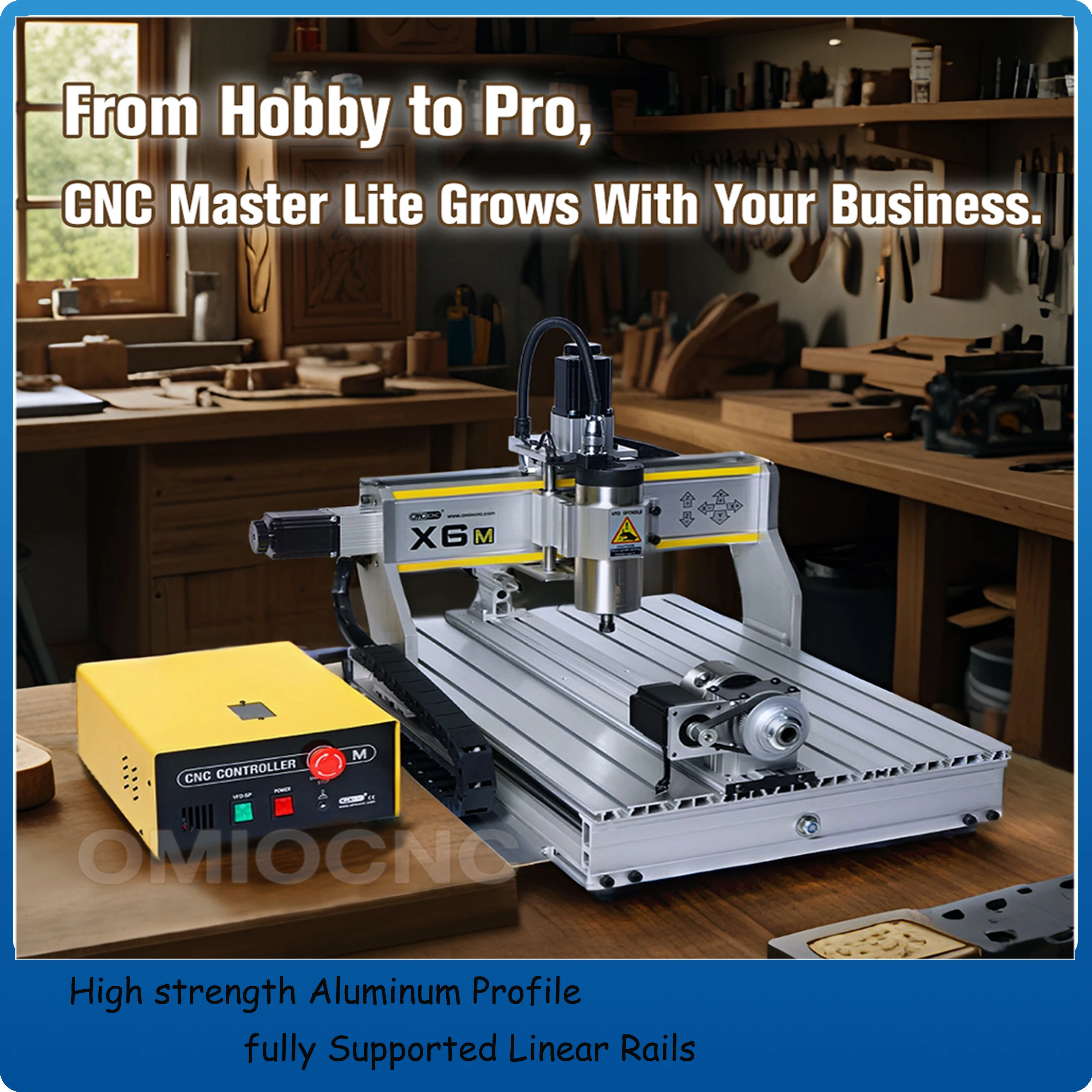 High accuracy 6040 CNC engraving milling machine with 1500W