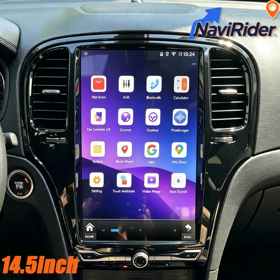 Navigatore da 14,5 Pollici per Chrysler 300 300C 300S 2011-2023, Stereo GPS Android Auto Multimedia Carplay Audio 4G WiFi Bluetooth