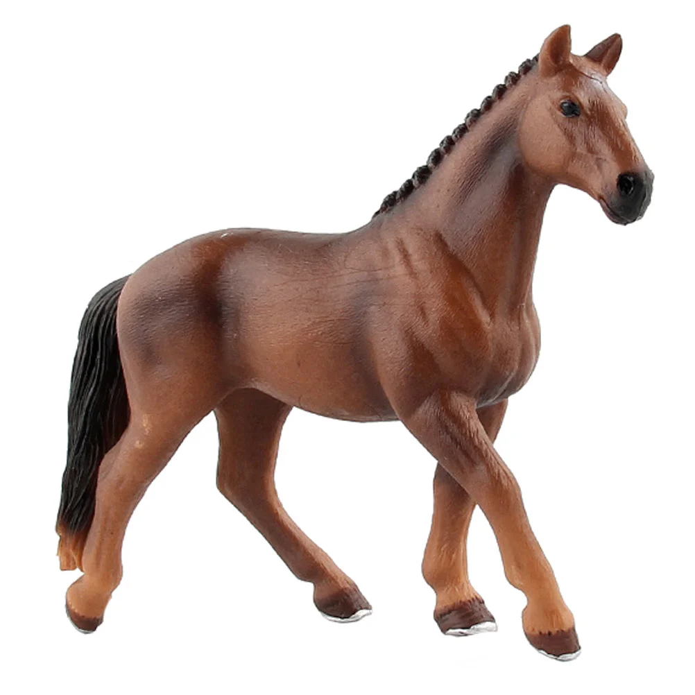 

Mini Plastic Animals Hannover Horse Model Figurine Decoration Miniature Indoor for Home Kids Plaything Child