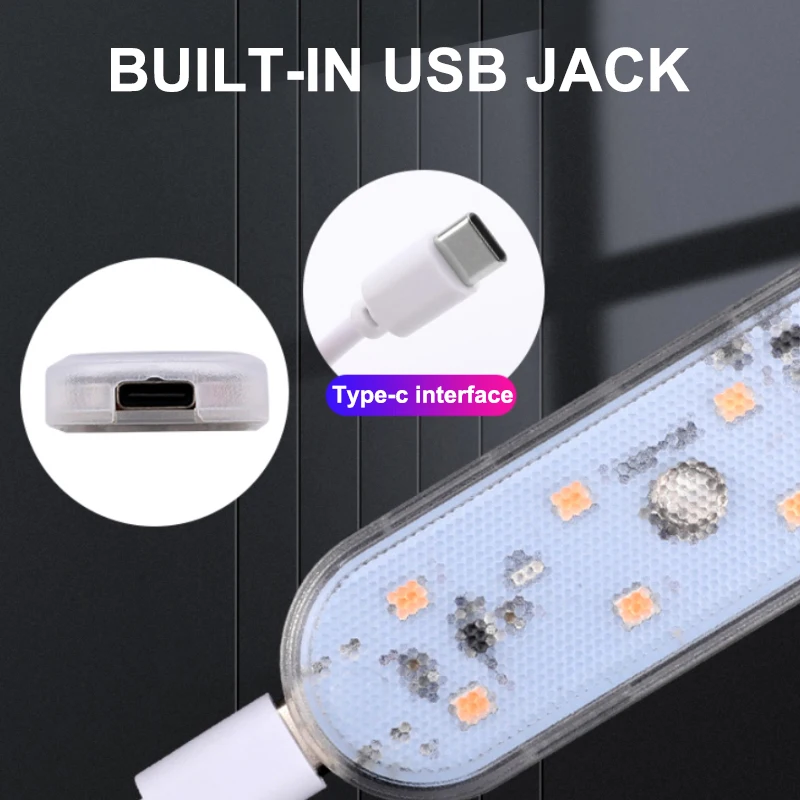BLALION 1pcs ڵ LED ̴ ġ Ʈ  õ     ڱ     5V
