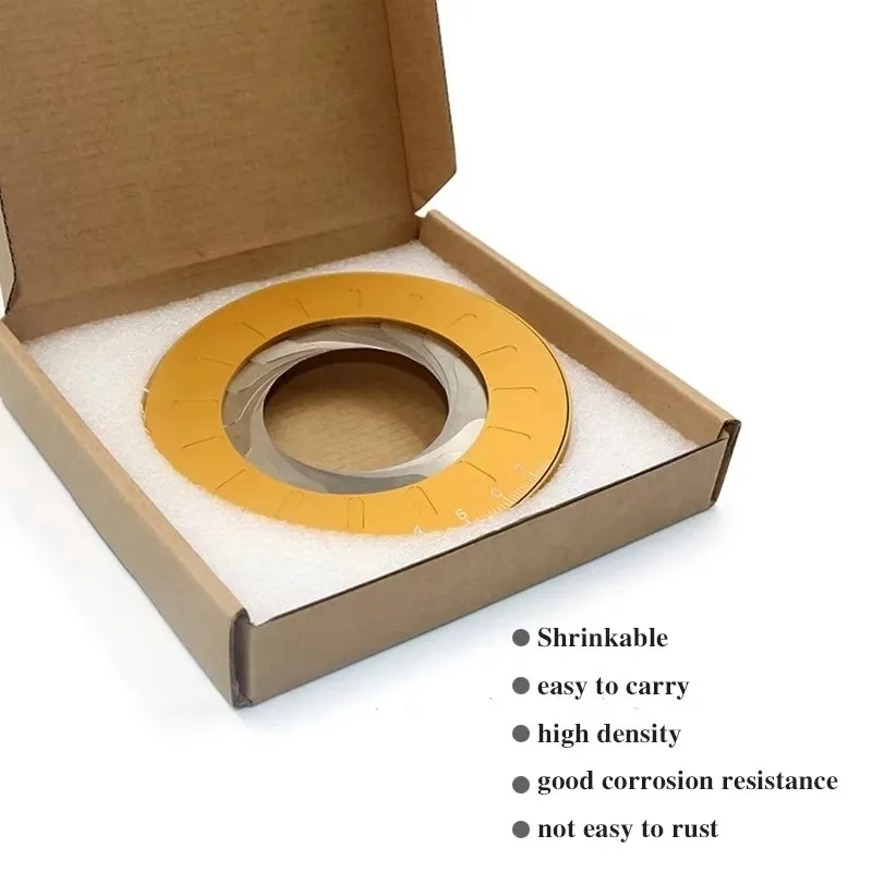 Adjustable Size Circular Ruler Professional Geometric Circular Ruler Stainless Steel Measuring Tools